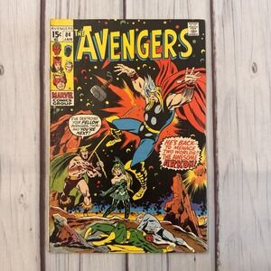 Avengers 84 Marvel 1971 Thor Vision Enchantress Black Knight John Buscema Comic